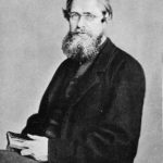 Black and white photograph of Alfred Russel Wallace OM FRS - President of the Society (1870-71)