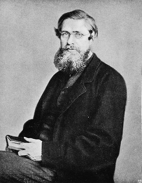 Black and white photograph of Alfred Russel Wallace OM FRS - President of the Society (1870-71)