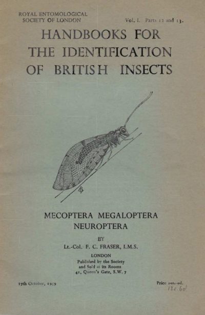 Cover of Mecoptera Megaloptera Neuroptera, RES Handbooks for the Identification of British Insects, Volume 1, Parts 12 & 13