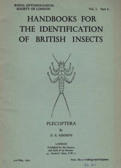 Cover of Plecoptera, RES Handbooks for the Identification of British Insects, Volume 1, Part 6