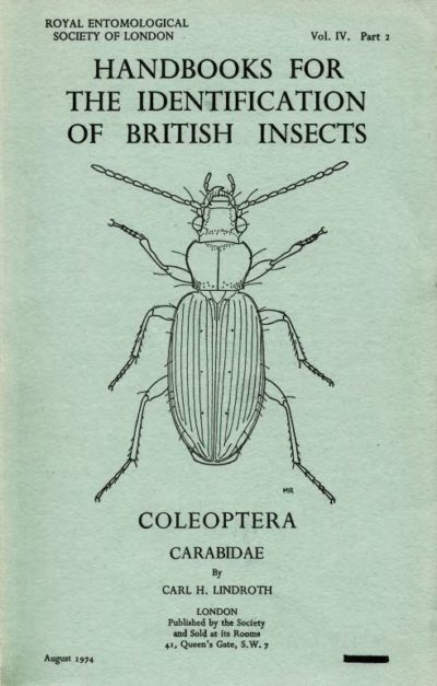 Cover of Coleoptera. Carabidae RES Handbooks for the Identification of British Insects, Volume 4, Part 2