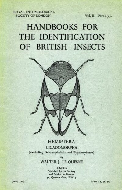 Cover of Hemiptera - Cicadomorpha (excluding Deltocephalinae and Typhlocybinae), RES Handbooks for the Identification of British Insects, Volume 2, Part 2a