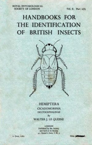 Cover of Hemiptera – Cicadomorpha (excluding Deltocephalinae and Typhlocybinae), RES Handbooks for the Identification of British Insects, Volume 2, Part 2b