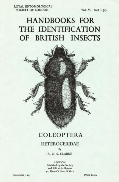 Cover of Coleoptera. Heteroceridae RES Handbooks for the Identification of British Insects, Volume 5, Part 2c