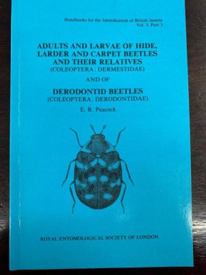 Cover of Adults and larvae of hide, larder and carpet beetles and their relatives (Coleoptera:Dermestidae) and of derontid beetles (Coleoptera:Derontidae) RES Handbook