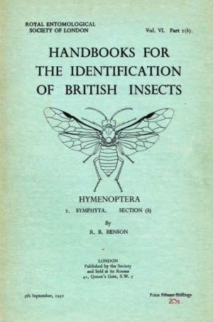 Cover of Hymenoptera – Symphyta. RES Handbooks for the Identification of British Insects, Volume 6, Part 2b