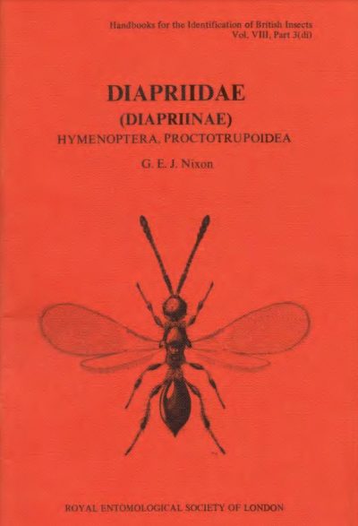 Cover of Diapriidae Diapriinae Hymenoptera Proctotrupoidea, RES Handbooks for the Identification of British Insects, Volume 8, Part 3di