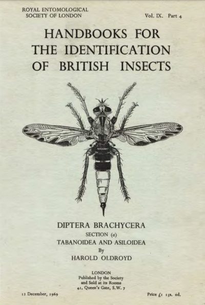Cover of Diptera Brachycera A Tabanoidea Asiloidea RES Handbooks for the Identification of British Insects, Volume 9, Part 4