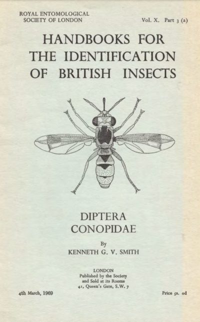 Cover of Diptera Conopidae RES Handbooks for the Identification of British Insects, Volume 10, Part 3a