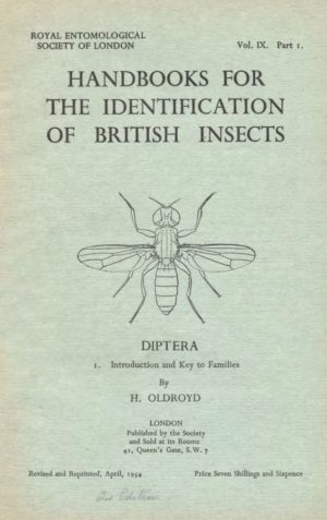 Cover of Diptera Introduction and key to families, RES Handbooks for the Identification of British Insects, Volume 9, Part 1