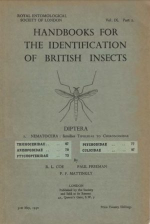 Cover of Diptera Nematocera families Tipulidae to Chironomidae, Trichoceridae RES Handbooks for the Identification of British Insects, Volume 9, Part 2 Trichoceridae
