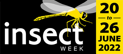 Logo of Insect Week 2022 20 to 26 June 2022.