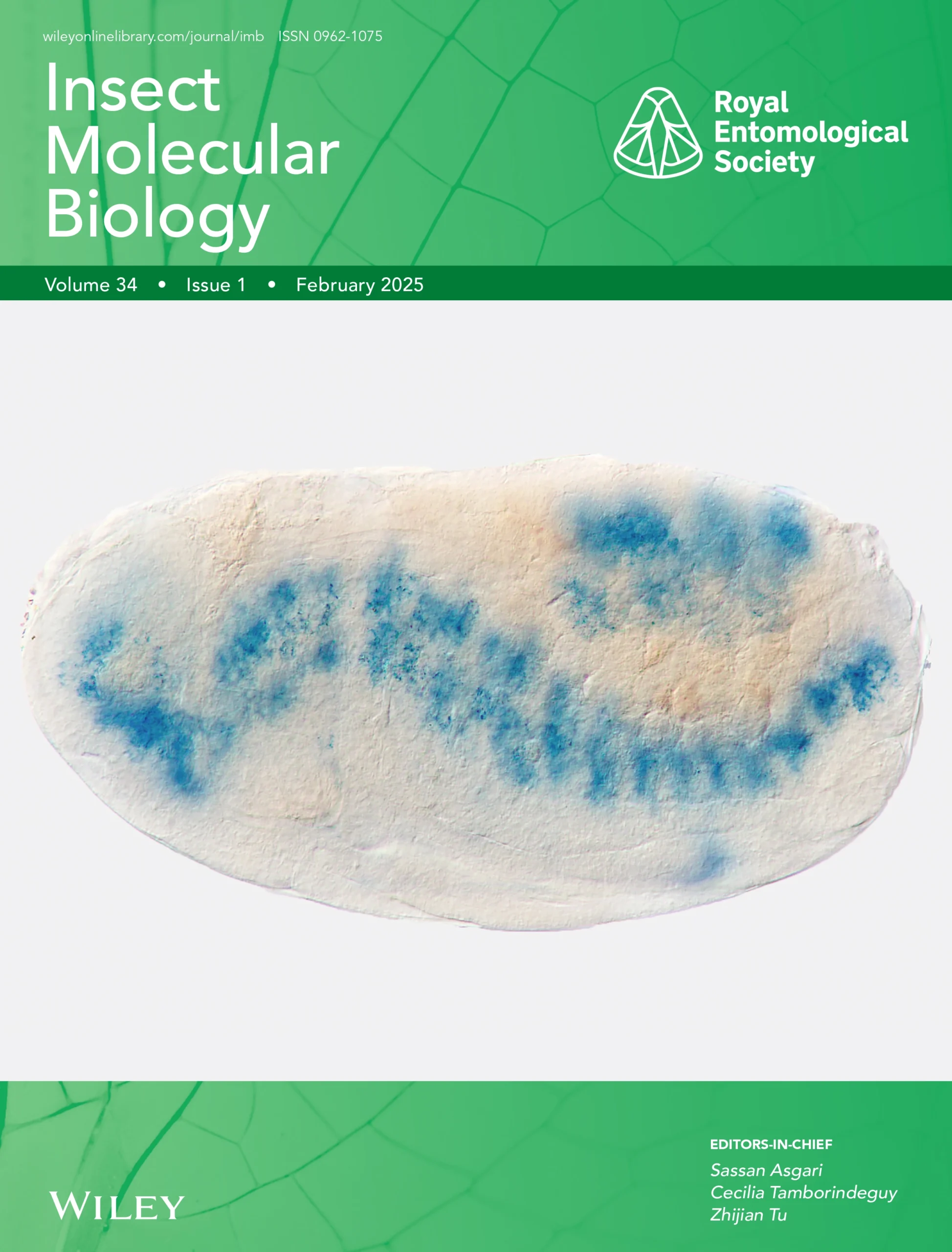 2025 RES Journal cover - INSECT MOLECULAR BIOLOGY