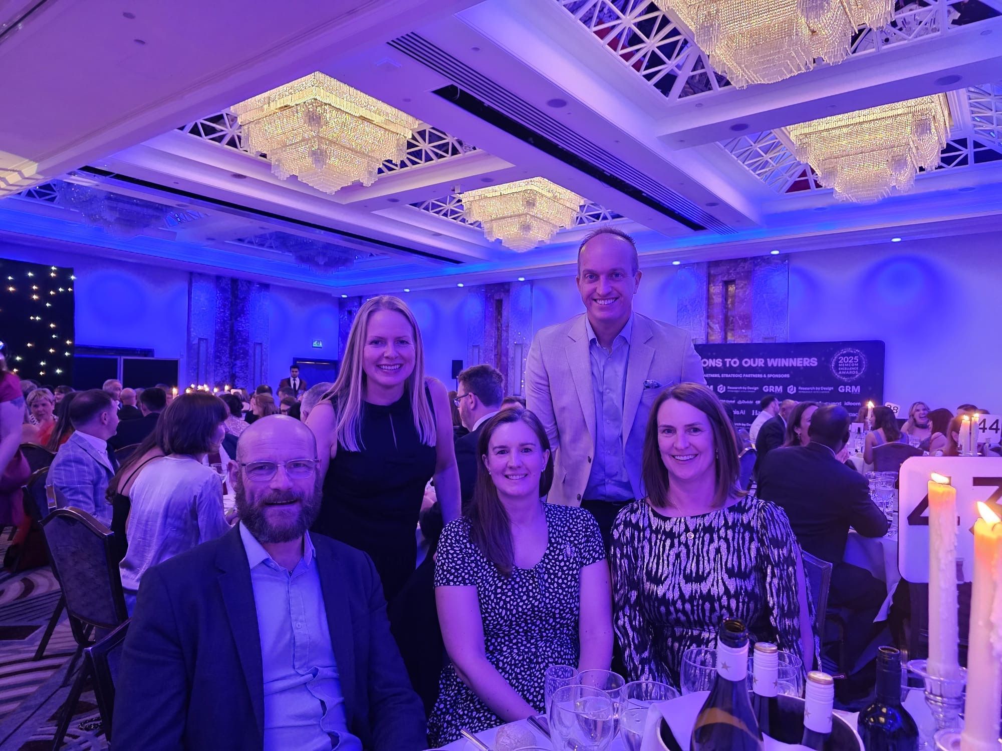 Members of The RES staff team attending the MemCom Awards 2025
