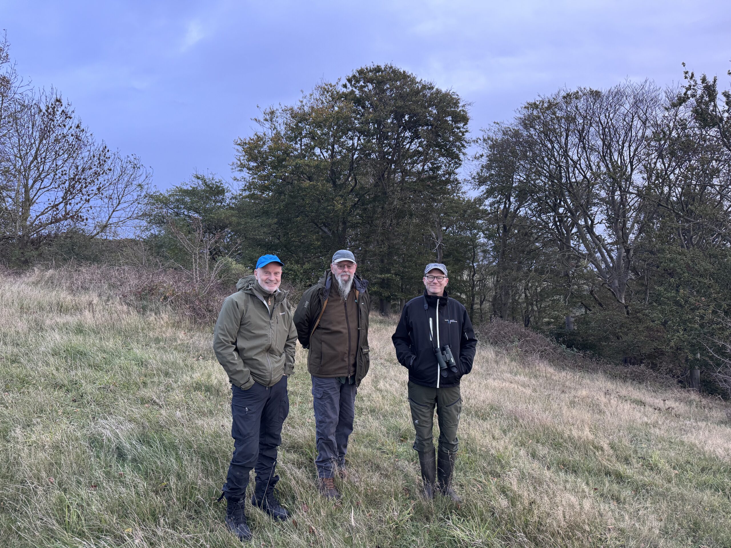 Three members of the LIFE ORCHIDS Conservation team in Denmark - October 2025