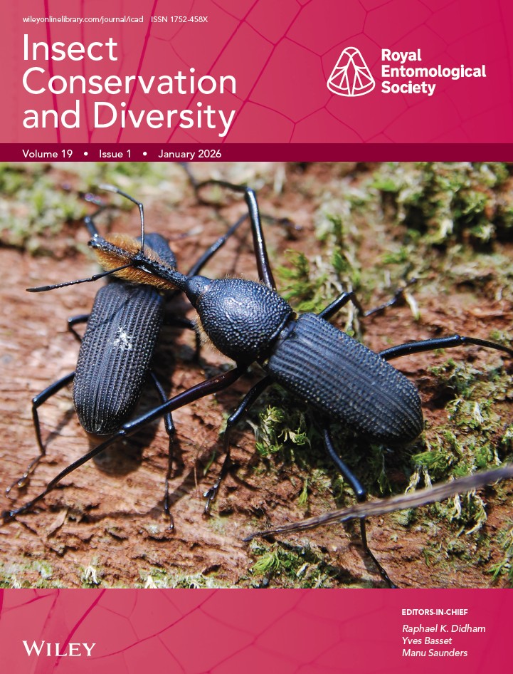 Insect Conservation and Diversity journal cover