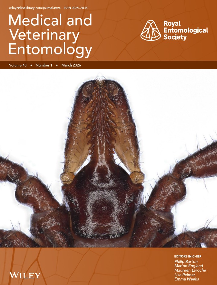 Medical and Veterinary Entomology journal cover