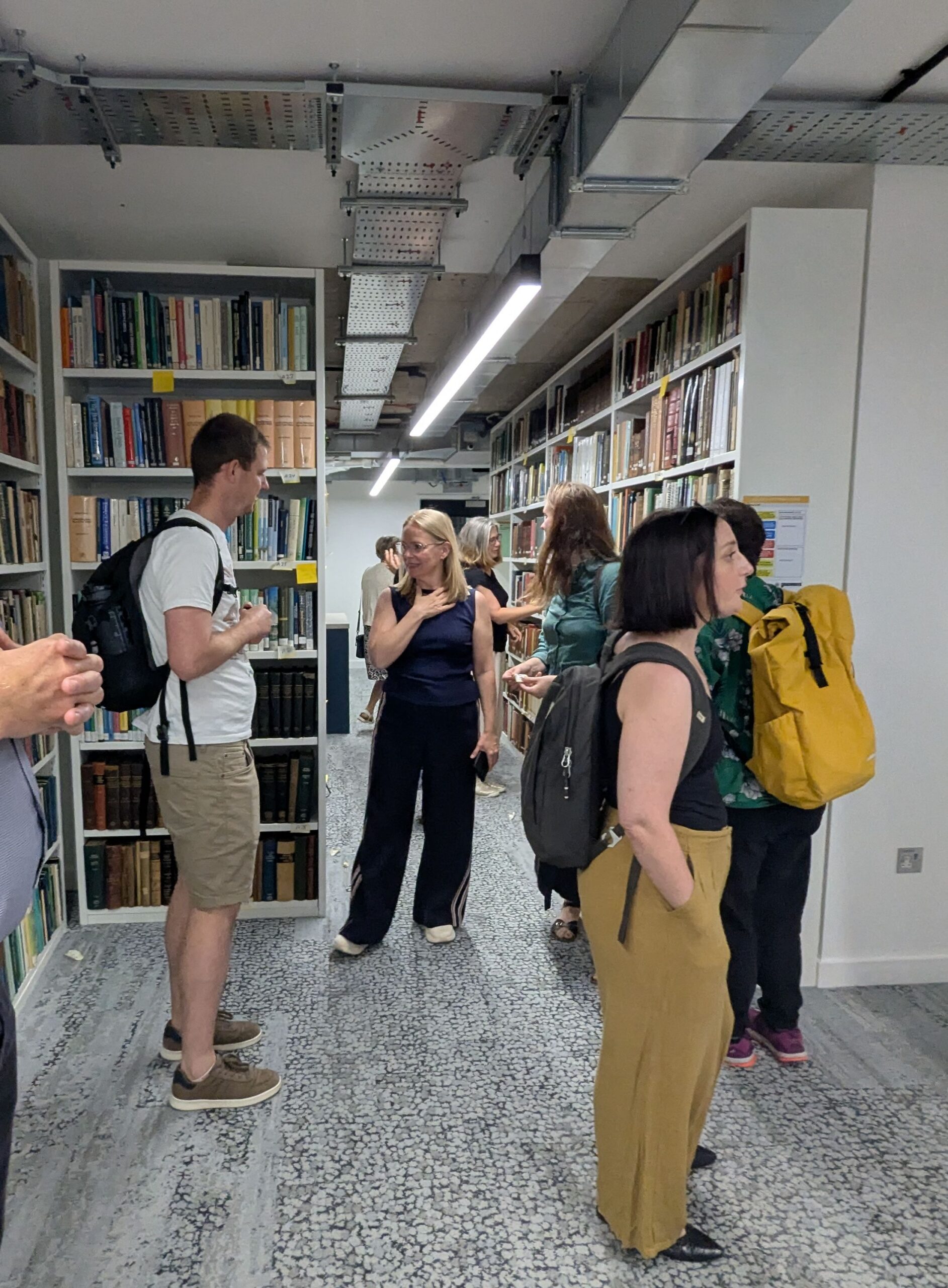 Wenlock Road, RES London HQ - People gathered in the Library space