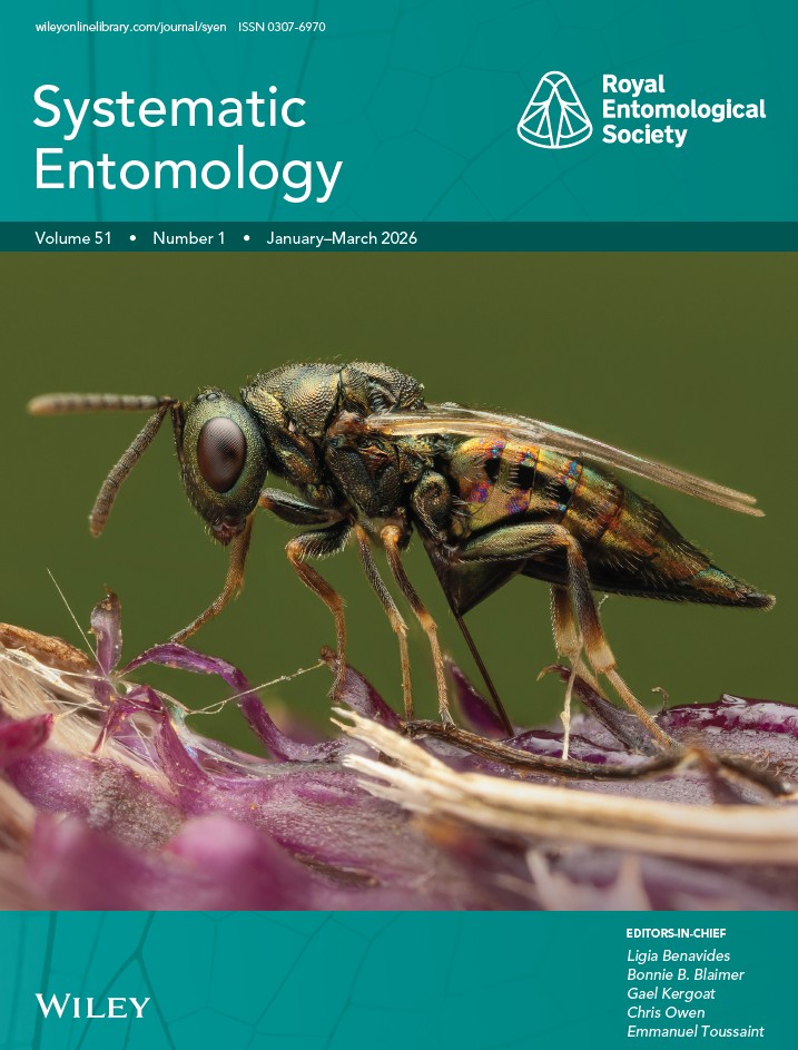 Systematic Entomology journal cover