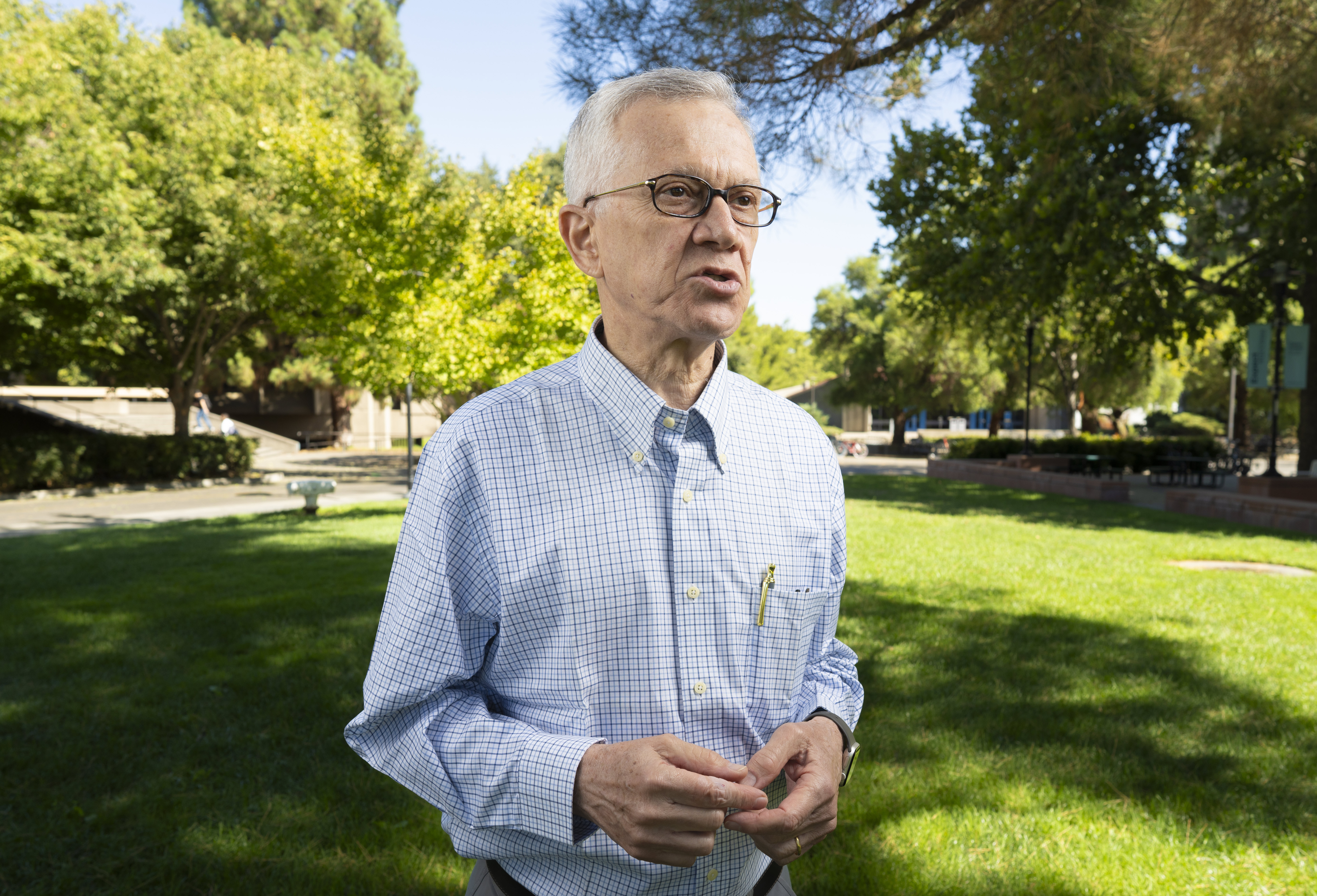 Walter at the UC Davis campus. Credit: TJ Ushing, UC Davis; provided courtesy of Walter Leal.