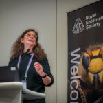May Berenbaum giving the Wigglesworth Lecture at Ento25