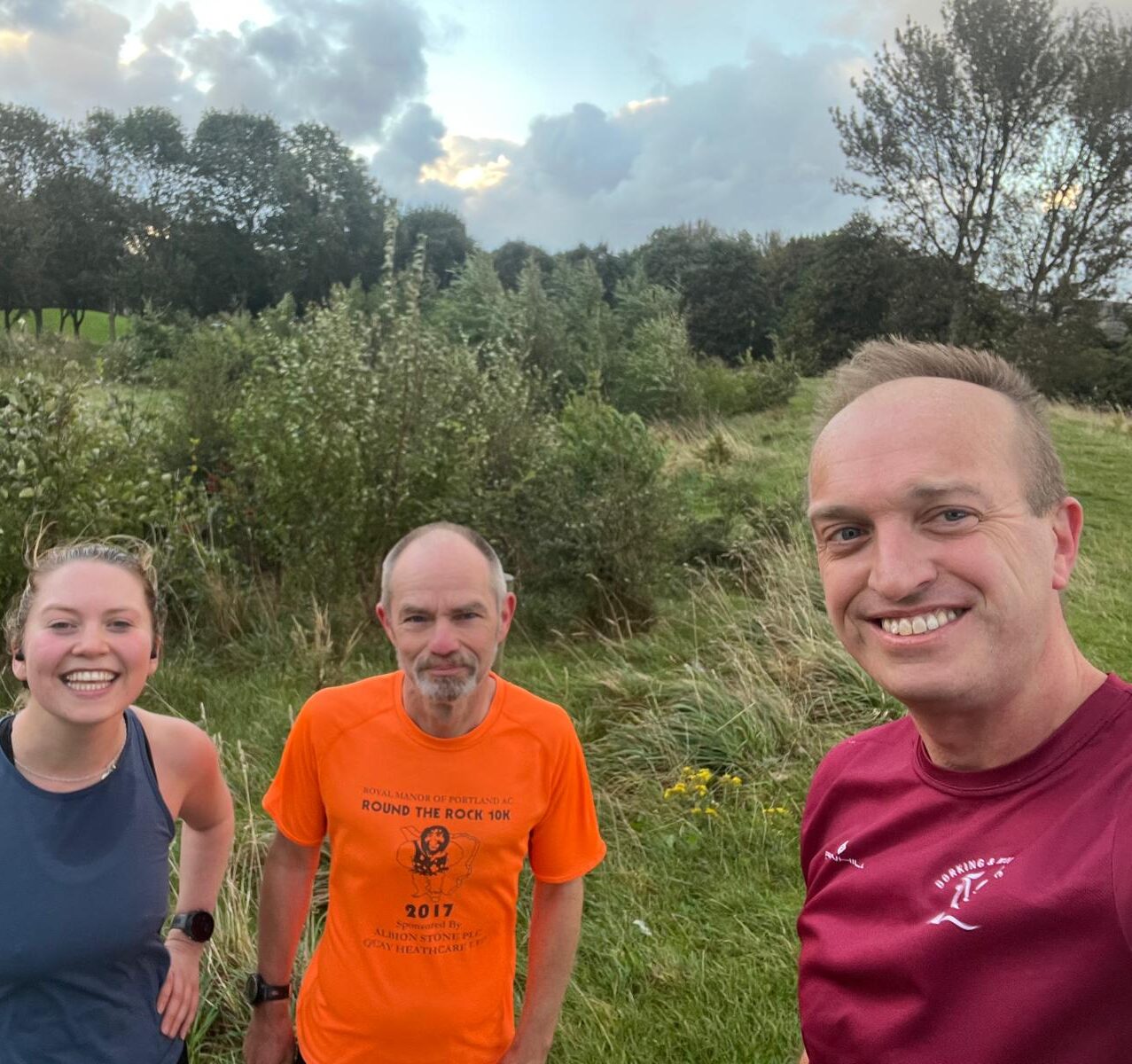 Simon Ward starting the conference morning run Ento24