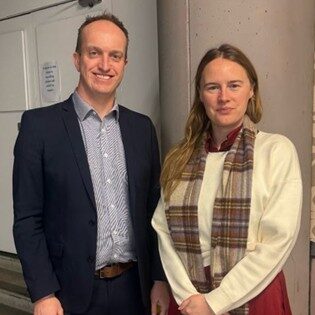 Simon and Tom met Anna Gelderd MP (Labour) on 1 February. Anna is a Parliamentary Private Secretary in the Department for Energy Security and Net Zero (DESNZ) and has a background in marine conservation. Anna encouraged RES to facilitate a joint ministerial event between DEFRA and DESNZ as part of its role as APPG secretariat. Image: Simon with Anna Gelderd MP
