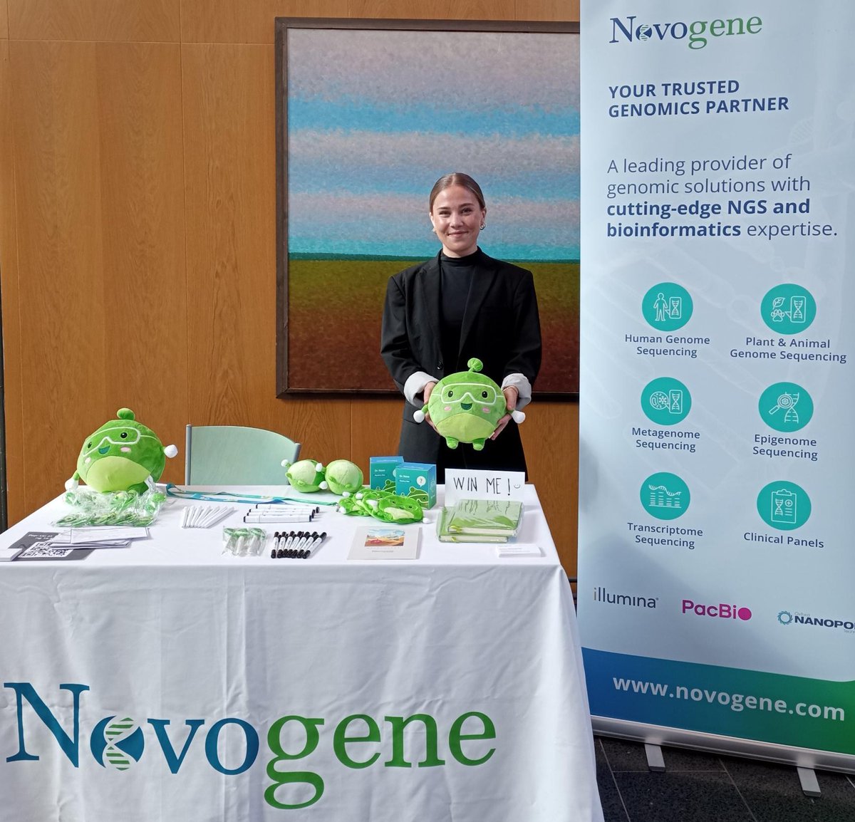 Novogene stand at University of Oulu