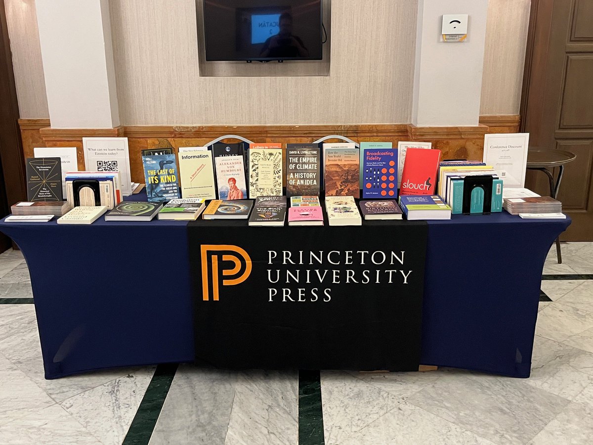Princeton University Press stand - 2024 Annual History of Science Society