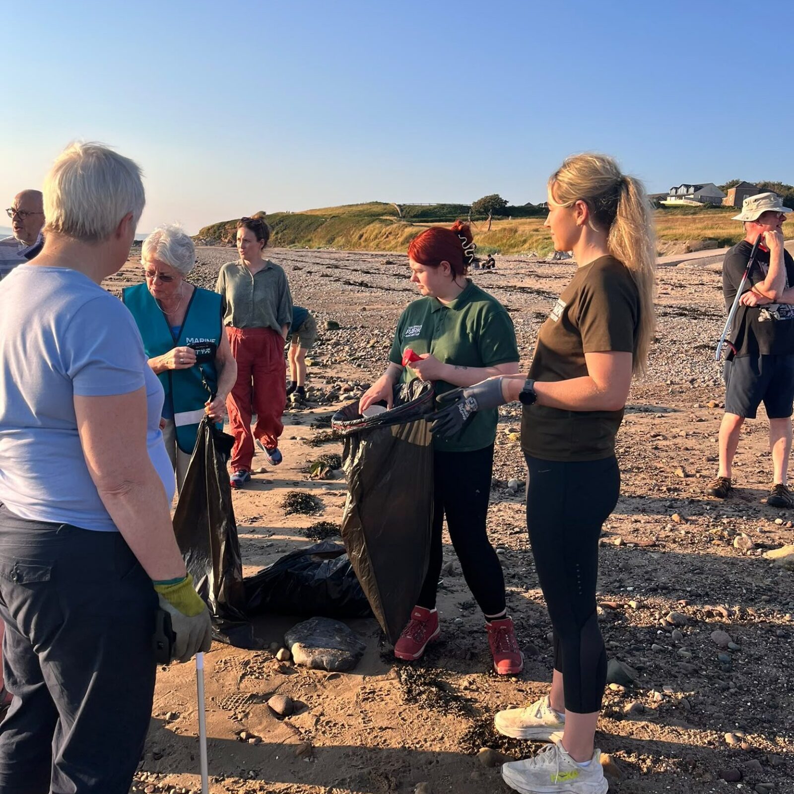 Beach clean with Marine Conservation Society team and Lancaster Zoo