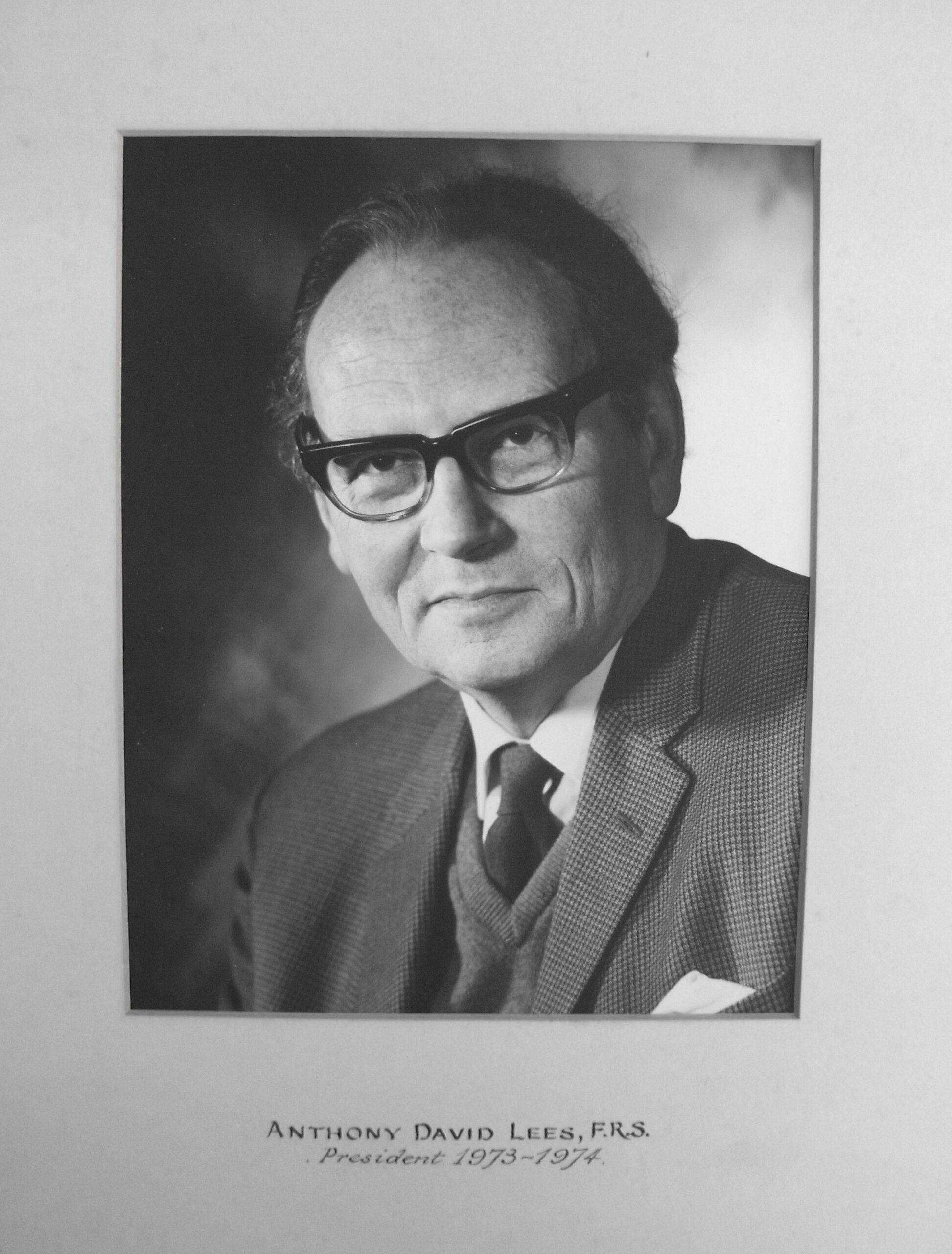 RES President Anthony David Lees (1973-74)