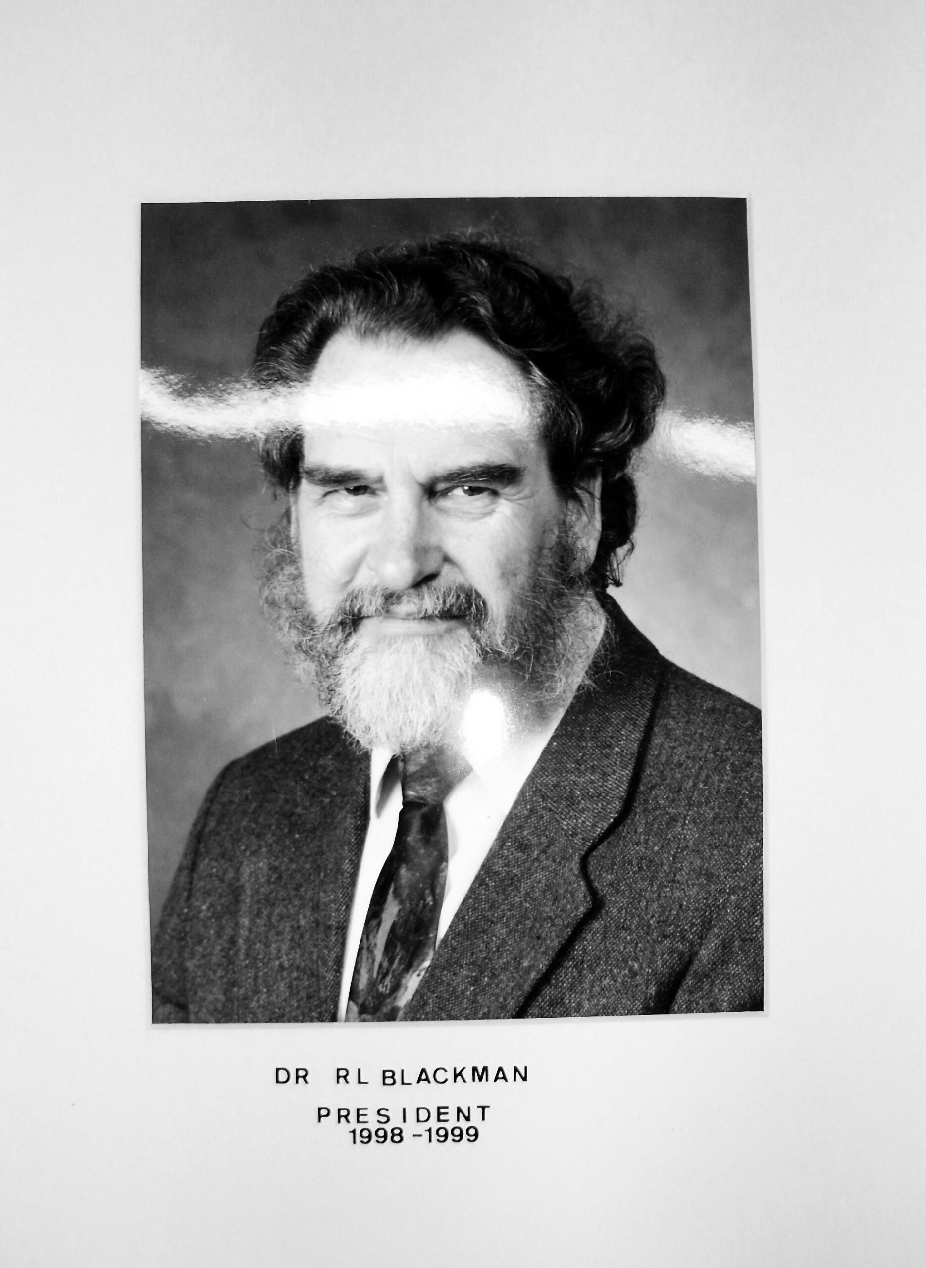 RES President Dr RL Blackman (1998-1999)