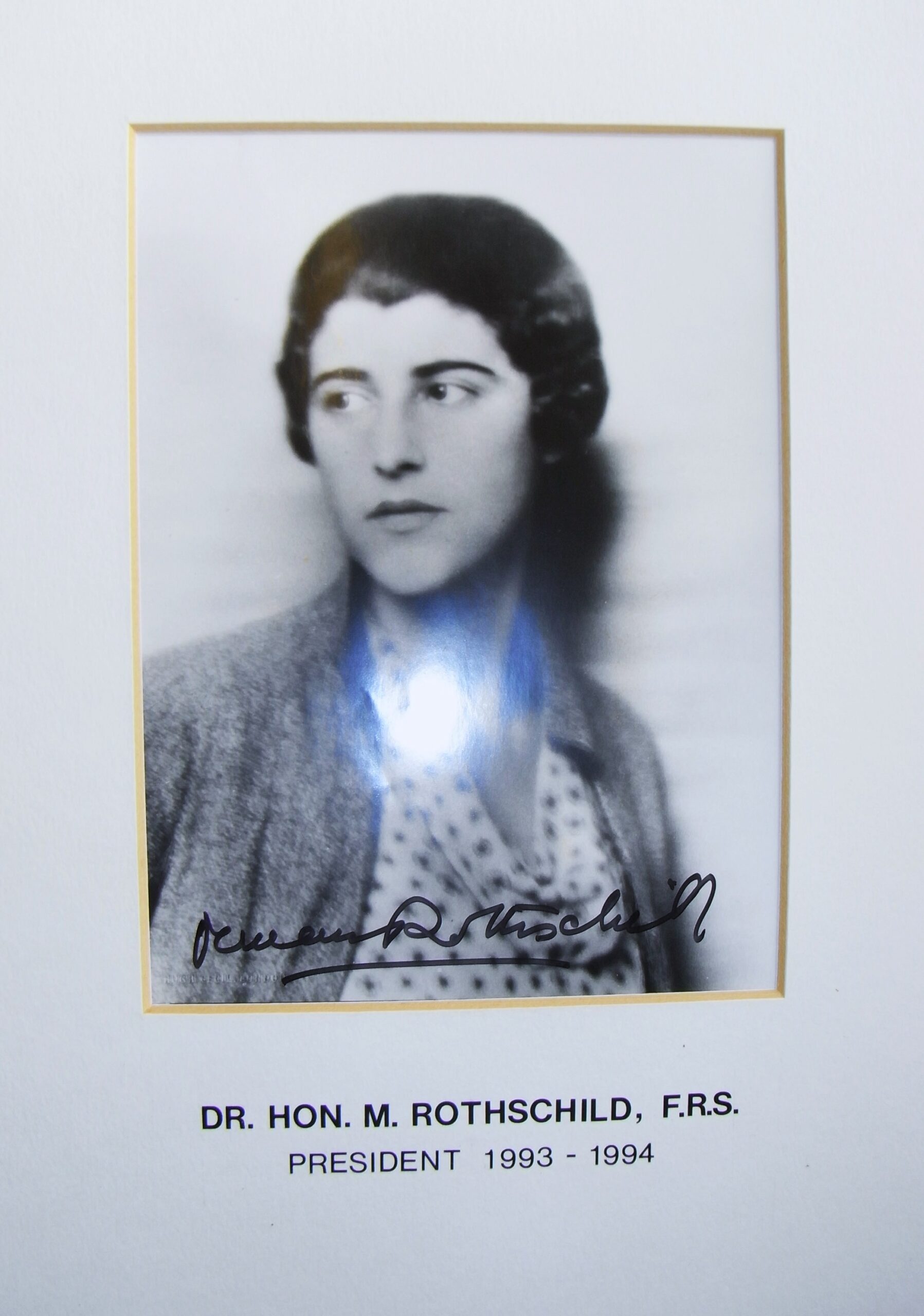 RES President Dr. Hon. M. Rothschild (1993-4)