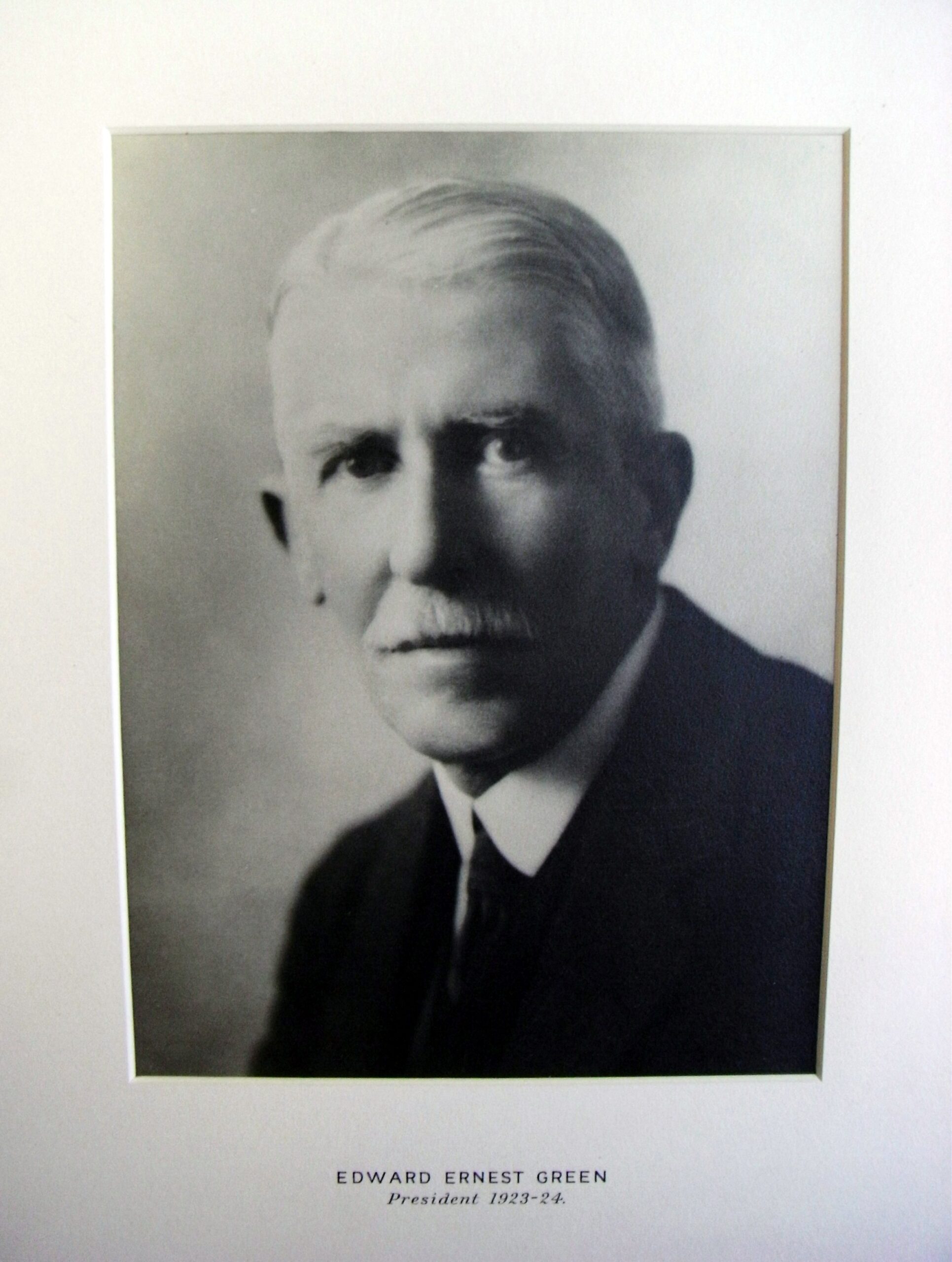 RES President Edward Ernest Green (1923-24)