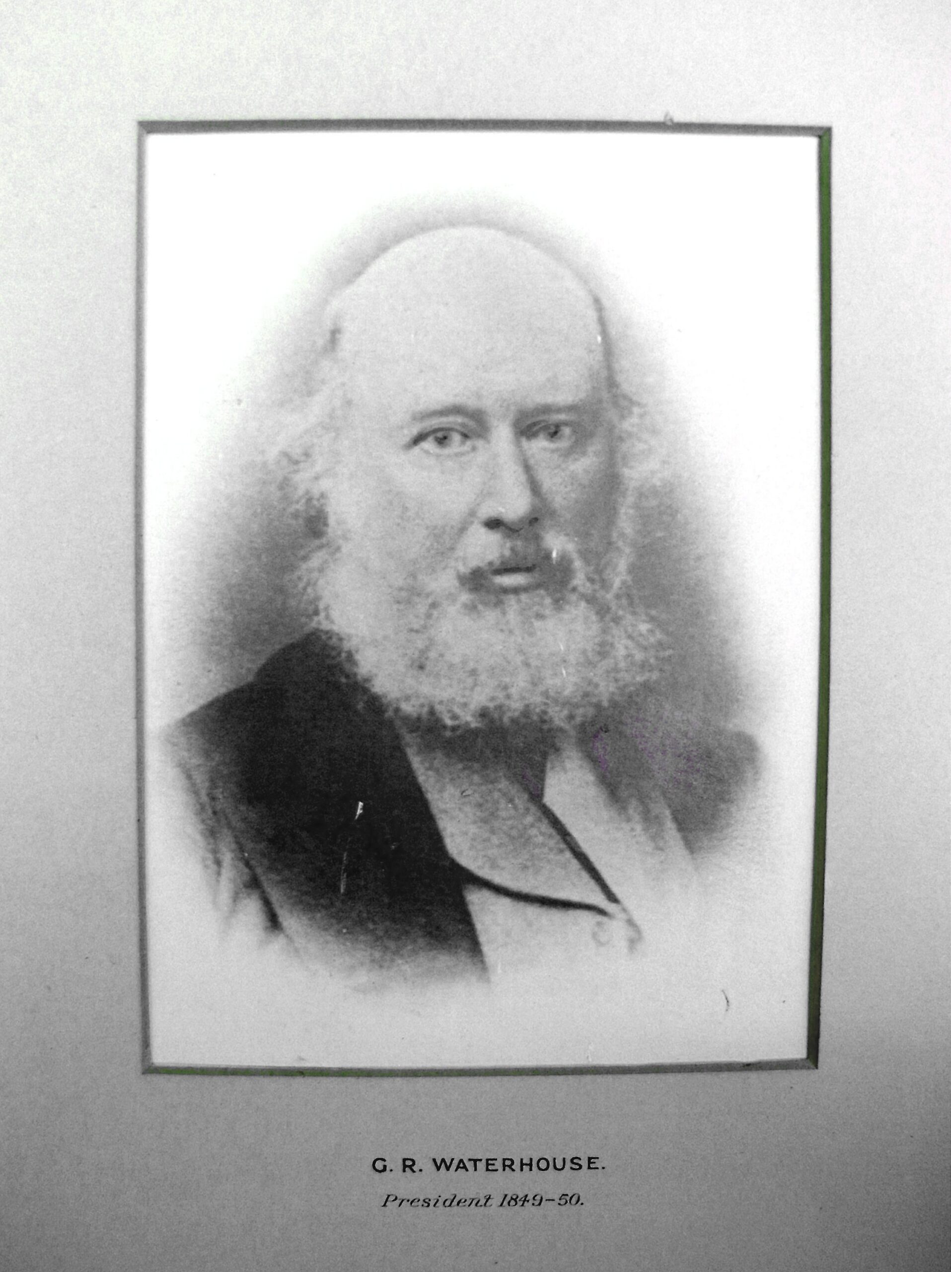 RES President G. R. Waterhouse (1849-50)