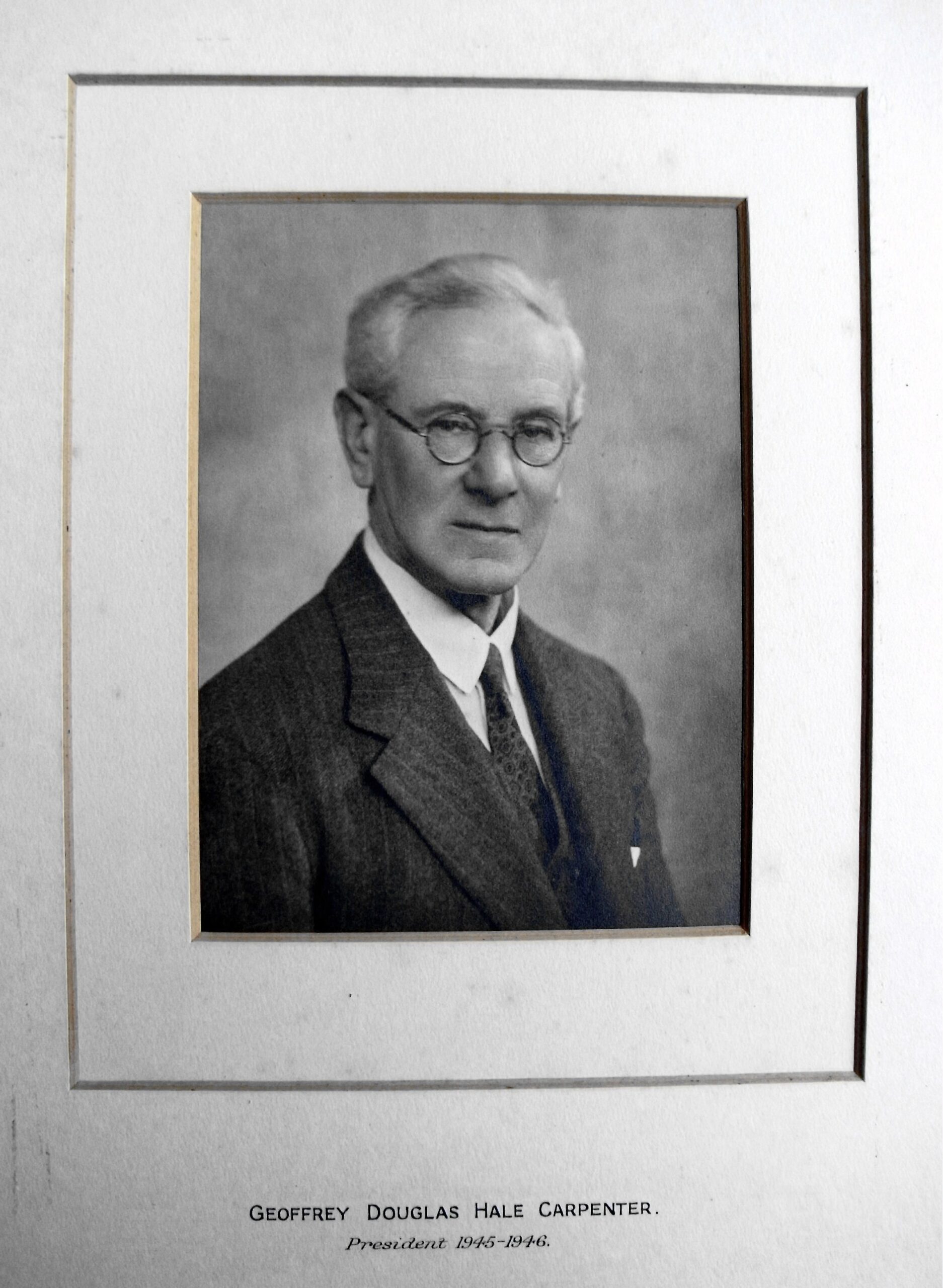 RES President Geoffrey Douglas Hale Carpenter (1945-46)