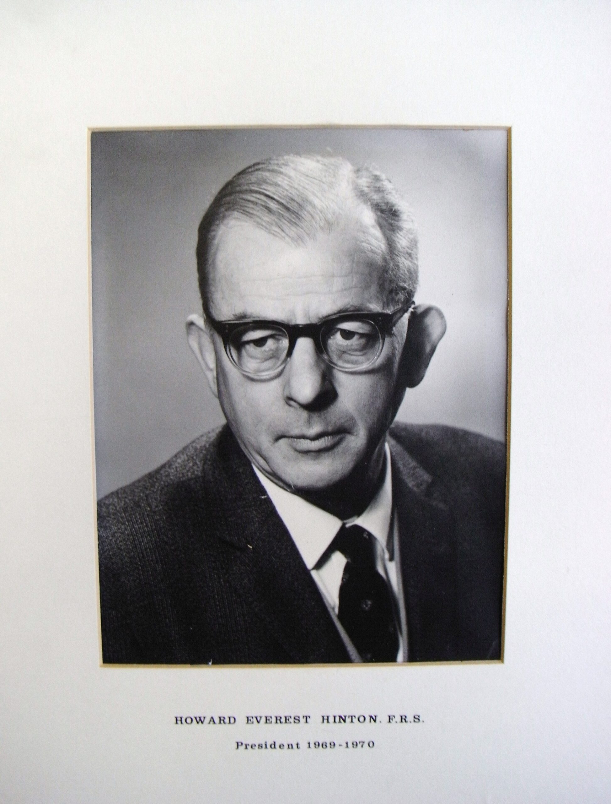 RES President Howard Everest Hinton (1969-70)