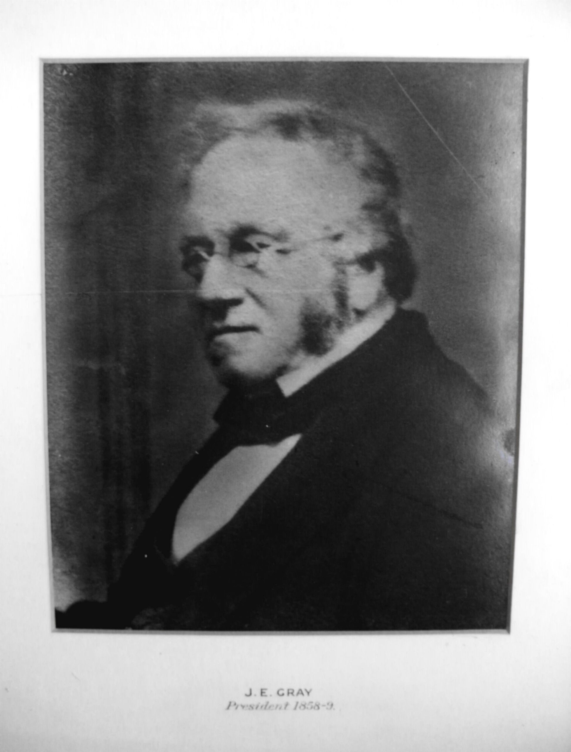 RES President J. E. Gray (1858-59)