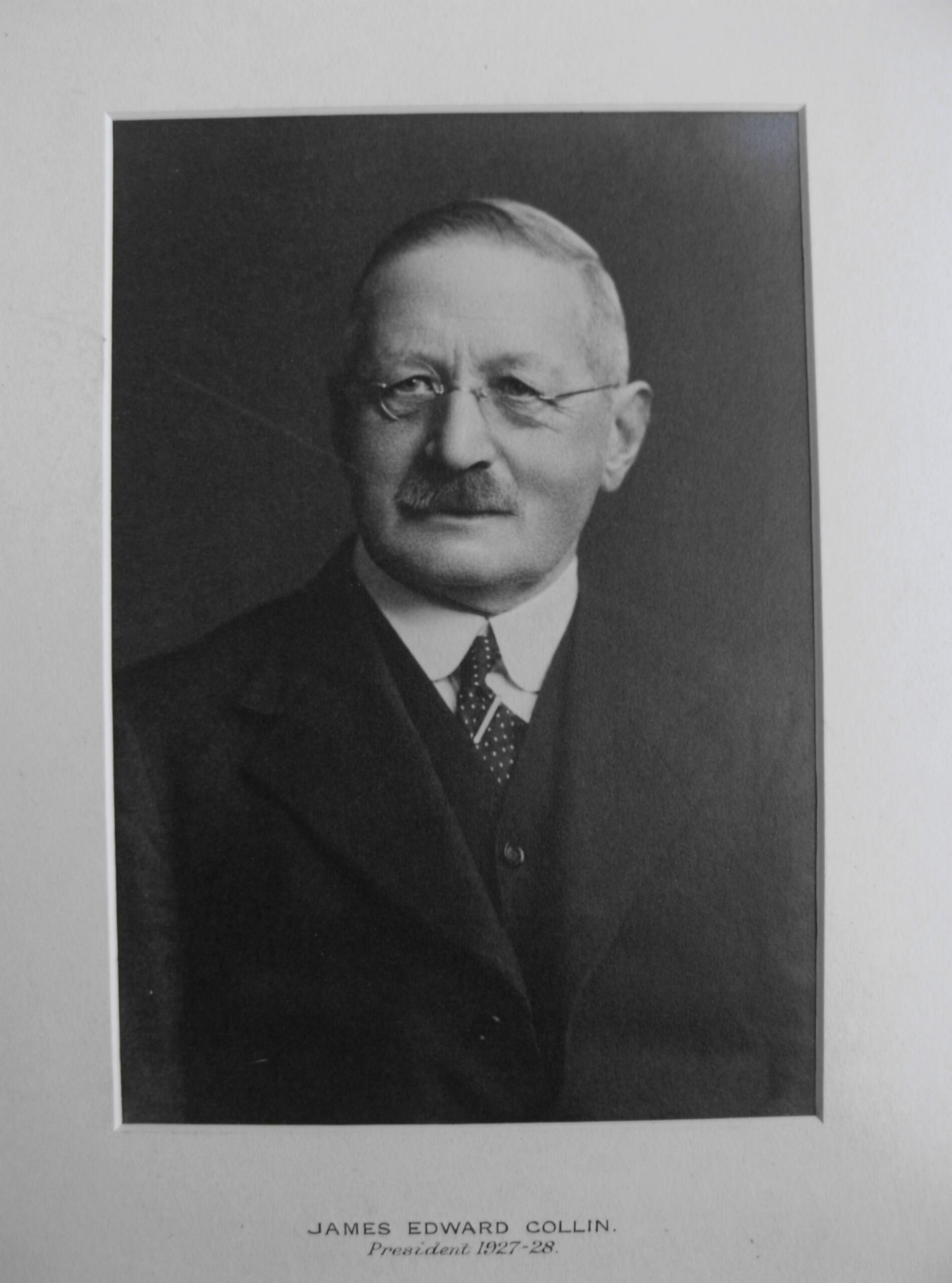 RES President James Edward Collin (1927-28)