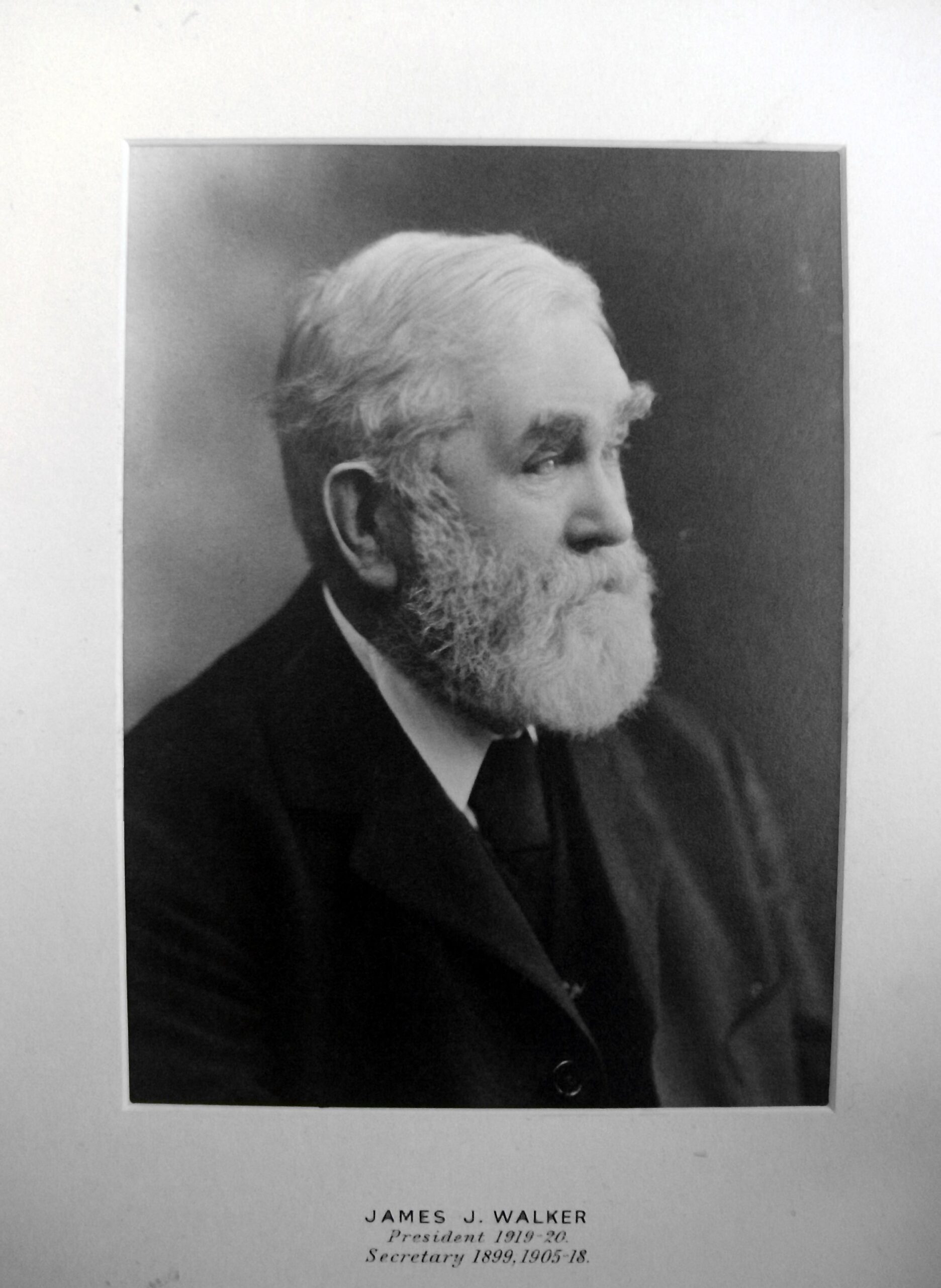 RES President James J Walker (1919-20)