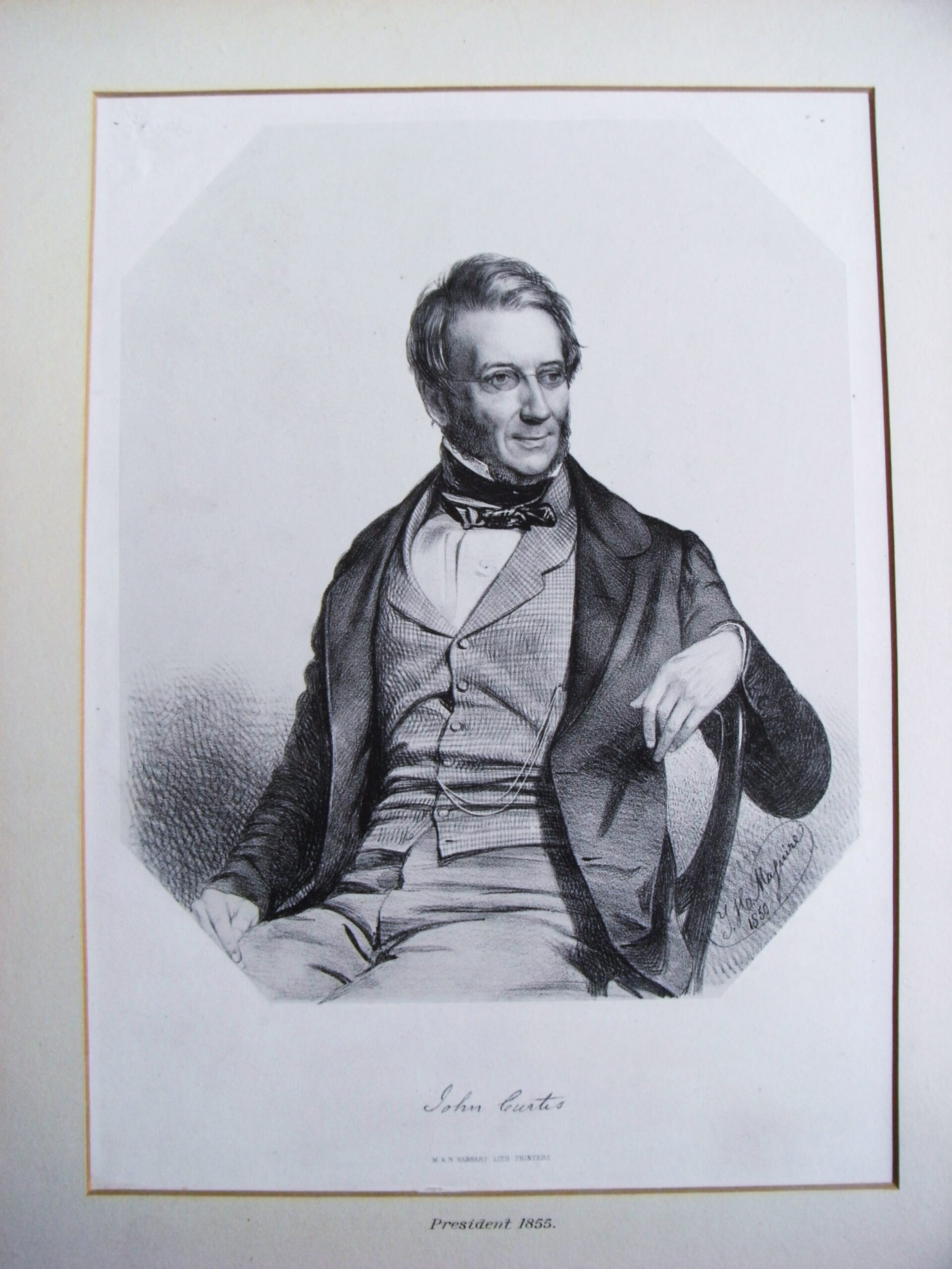 RES President John Curtis (1855)