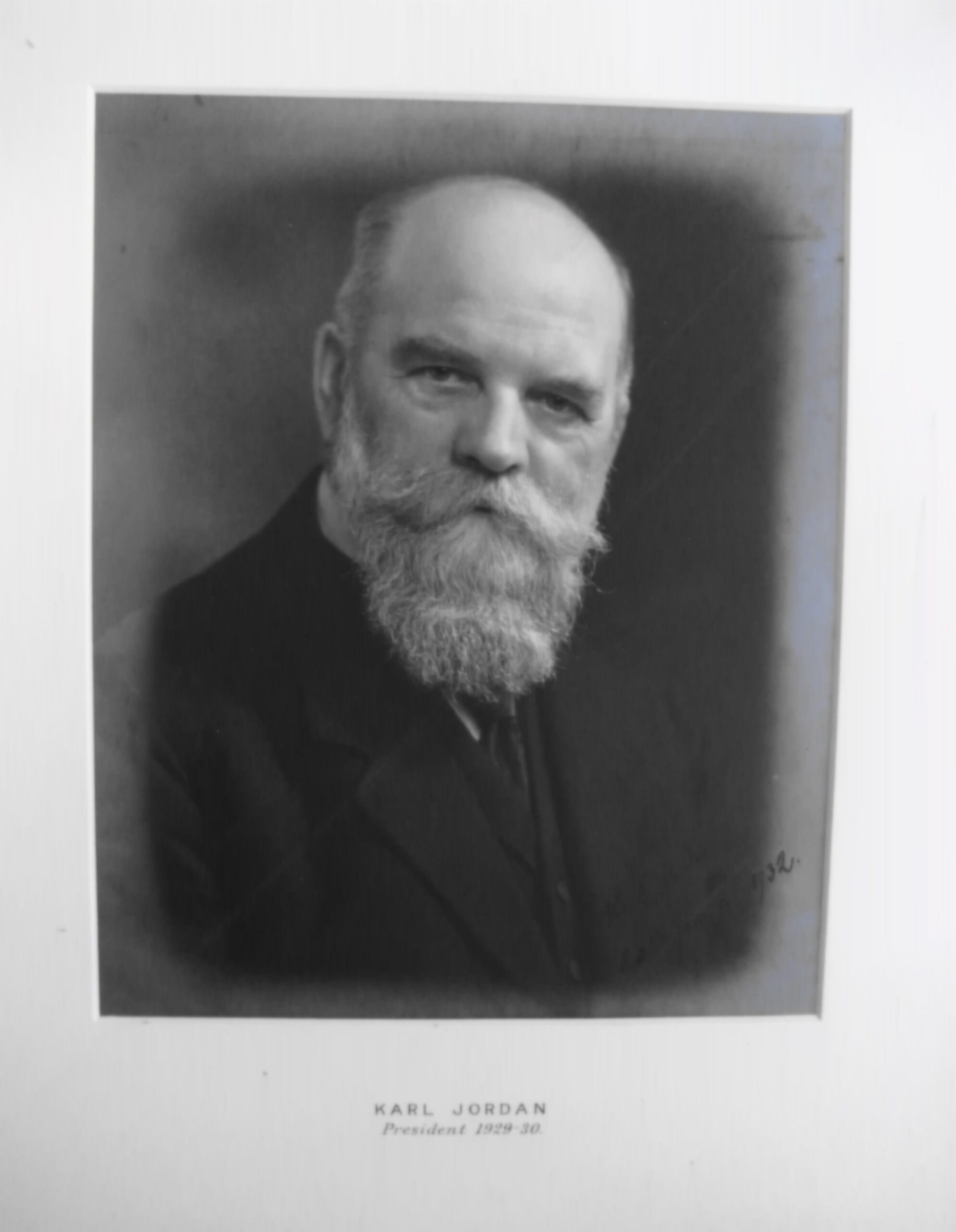 RES President Karl Jordan (1929-30)