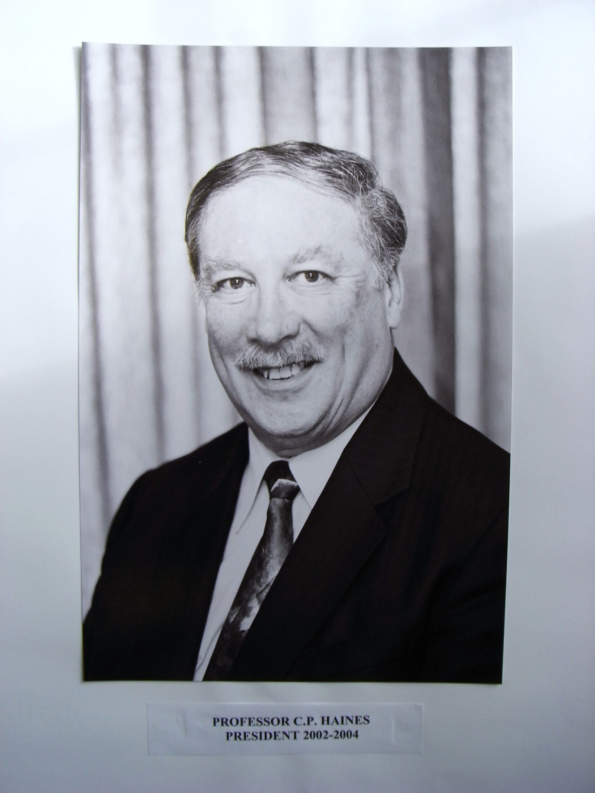 RES President Professor C.P. Haines (2002-04)