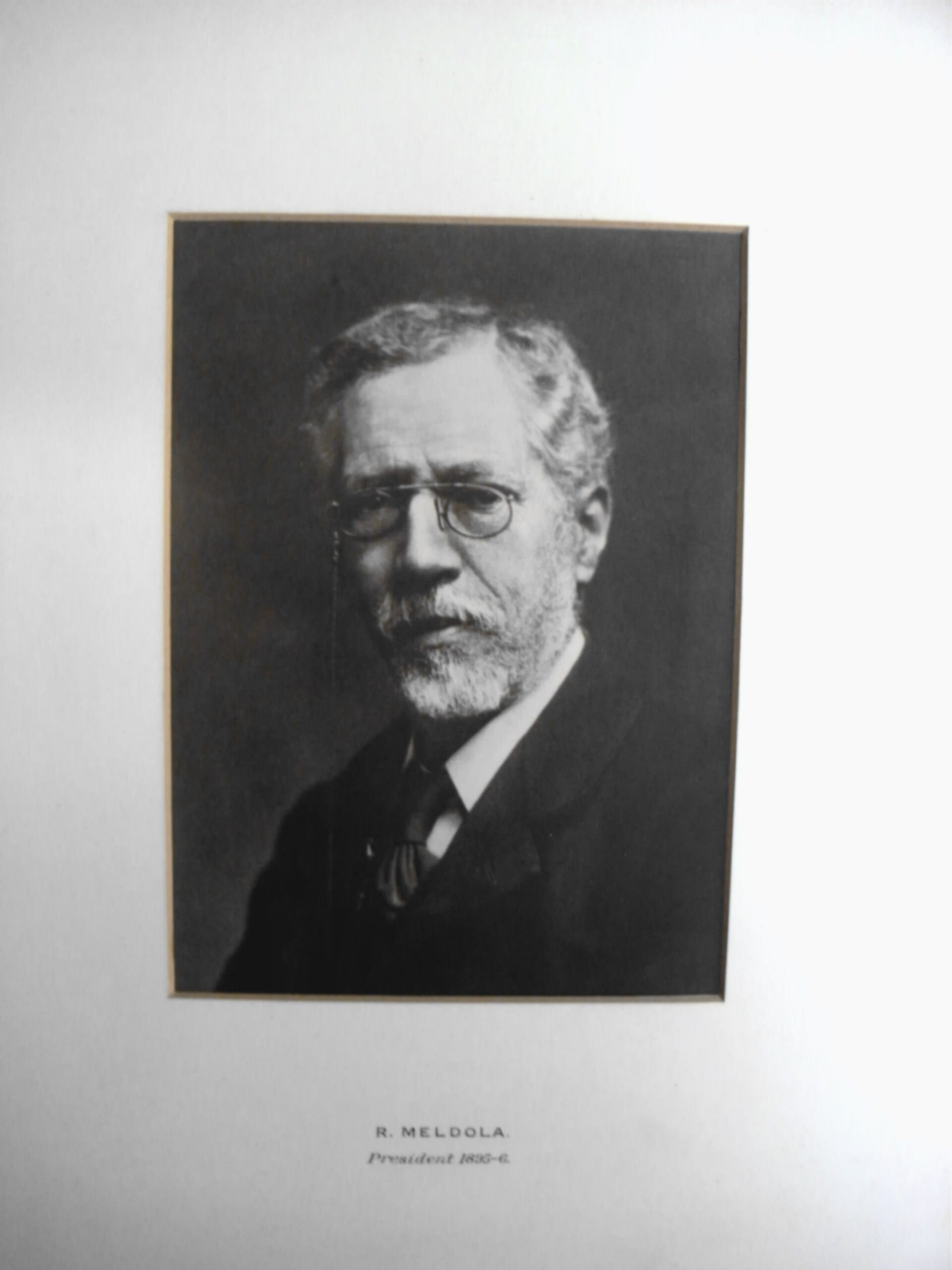 RES President R. Meldola (1895-96)