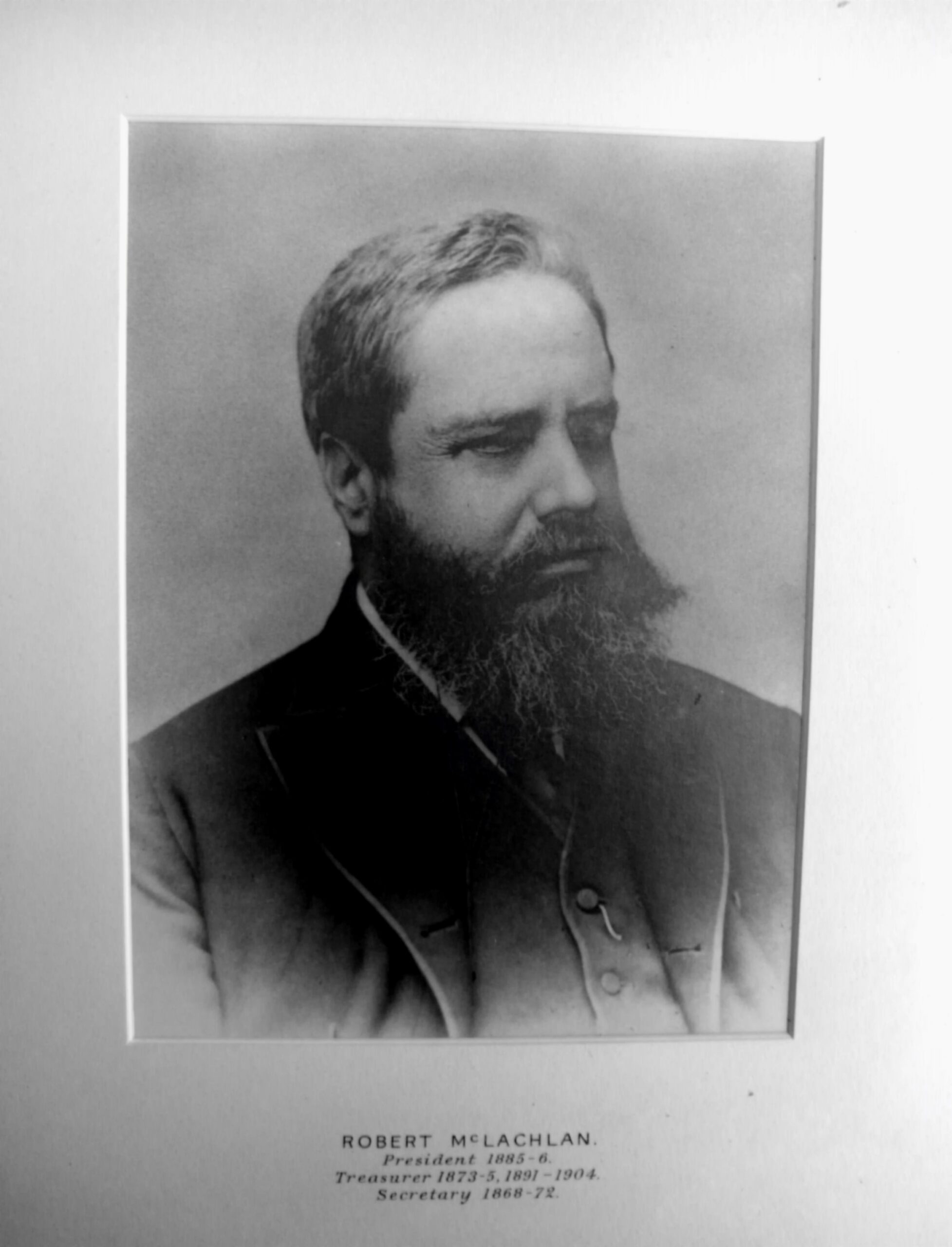 RES President Robert Mclachlan (1885-86)