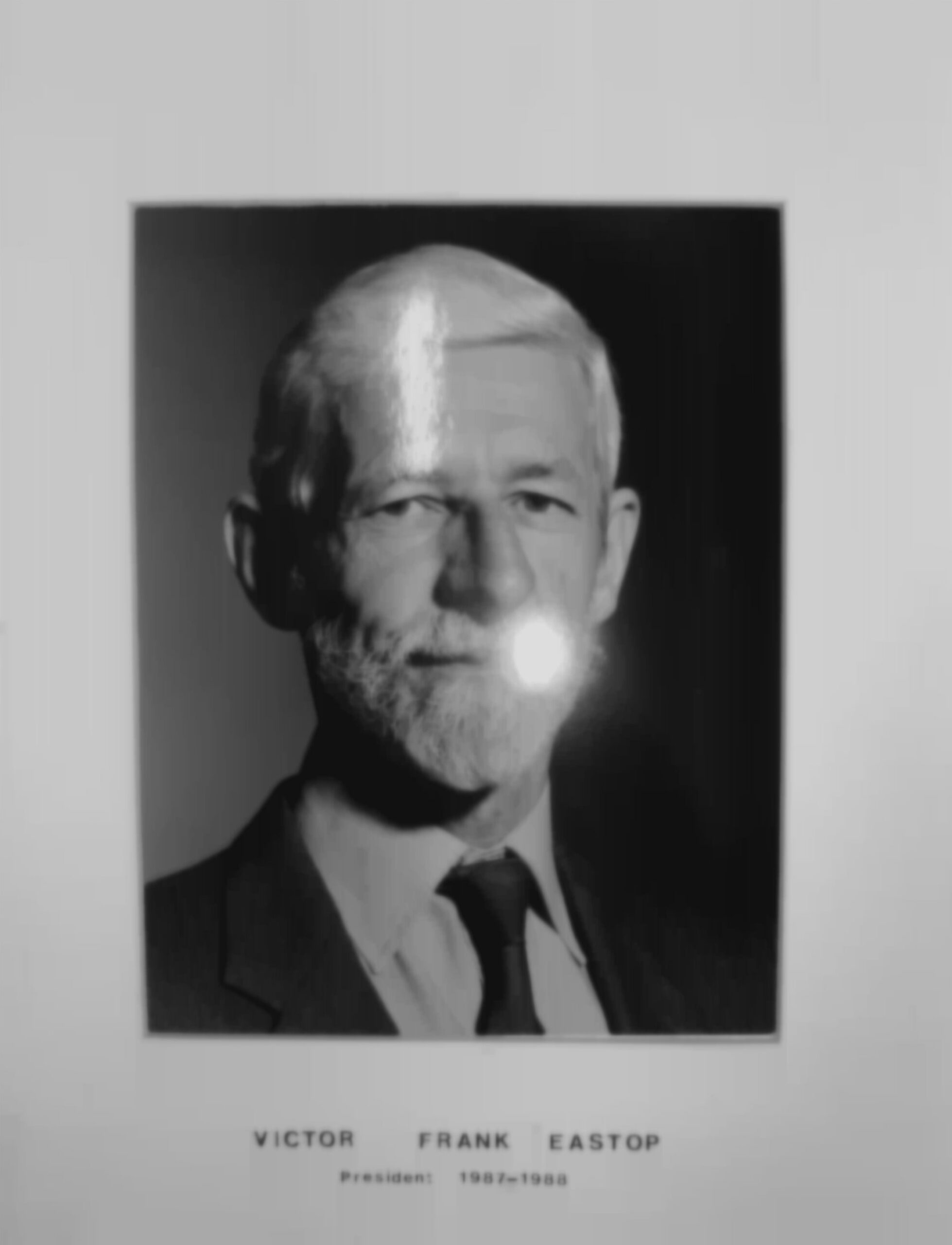 RES President Victor Frank Eastop (1987-88)