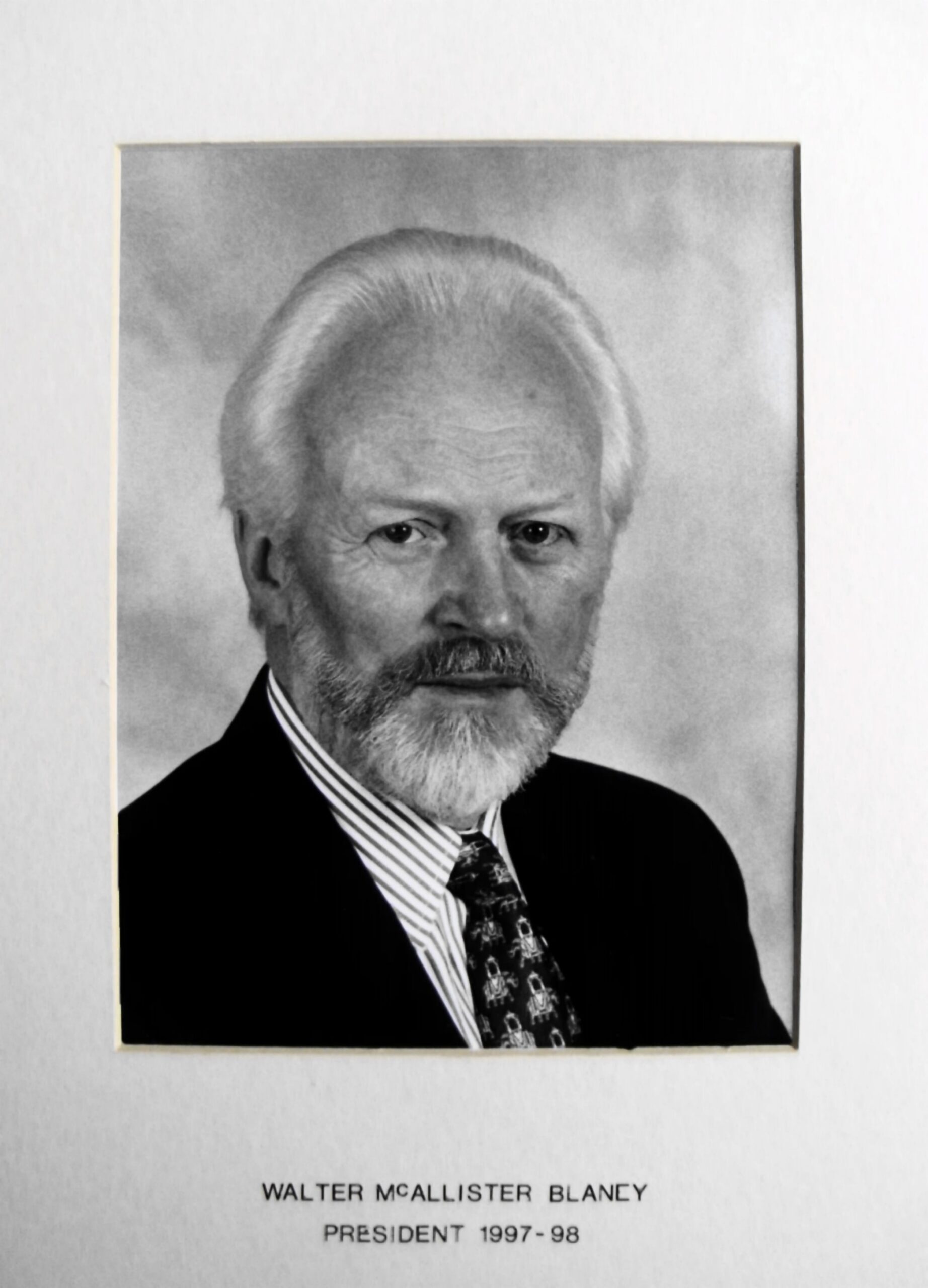 RES President Walter McAllister Blaney (1997-98)