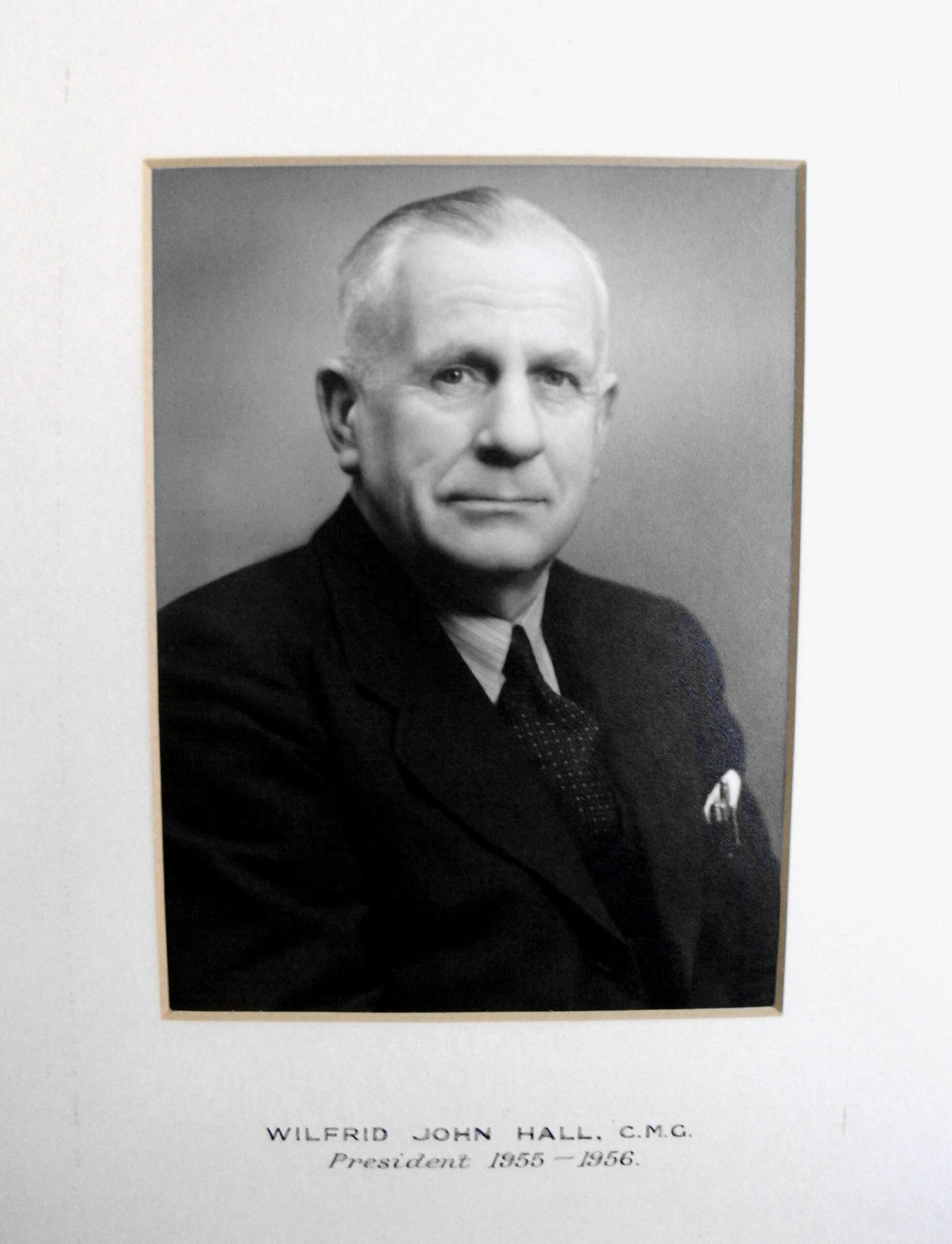 RES President Wilfrid J. Hall (1955-56)